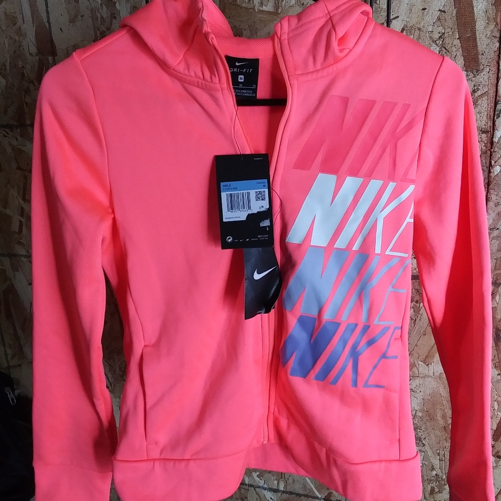 New Girl's Nike Dry-Fit Therma Full Zip Hoodie